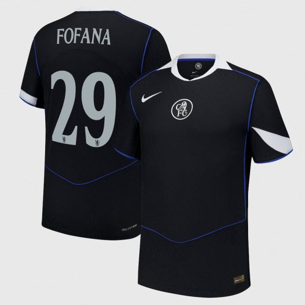 Chelsea Cup Nike Third Dri Fit Adv Match Shirt 2025-26 with Fofana 29 printing