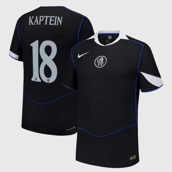 Chelsea Cup Nike Third Dri Fit Adv Match Shirt 2025-26 with Kaptein 18 printing