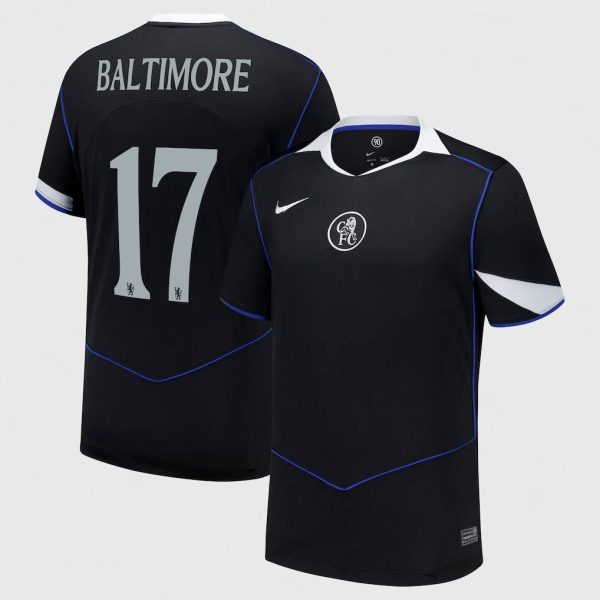 Chelsea Cup Nike Third Stadium Shirt 2025-26 with Baltimore 17 printing
