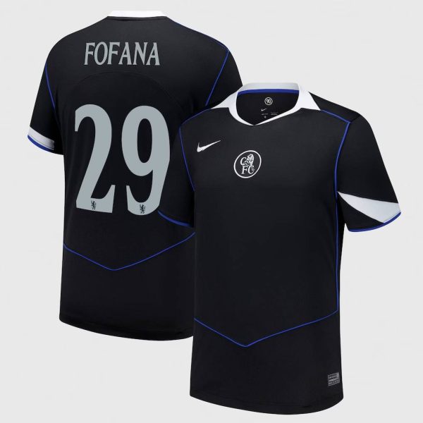 Chelsea Cup Nike Third Stadium Shirt 2025-26 with Fofana 29 printing