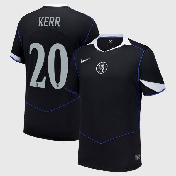 Chelsea Cup Nike Third Stadium Shirt 2025-26 with Kerr 20 printing