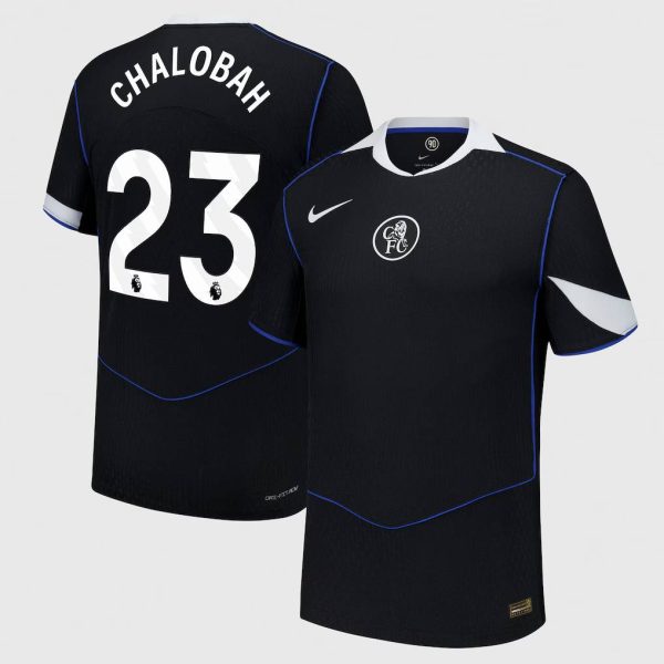Chelsea Nike Dri Fit Adv Third Match Shirt 2025-26 with Chalobah 23 printing