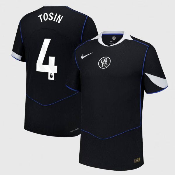 Chelsea Nike Dri Fit Adv Third Match Shirt 2025-26 with Tosin 4 printing