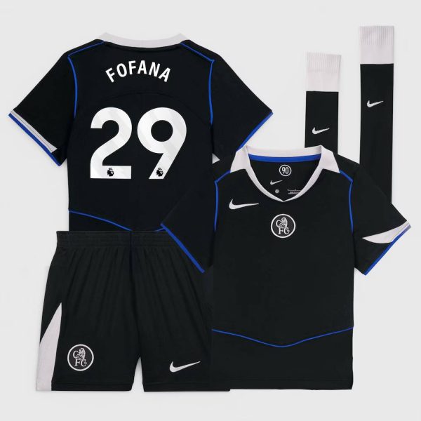 Chelsea Nike Third Stadium Mini Kit 2025-26 - Little Kids with Fofana 29 printing