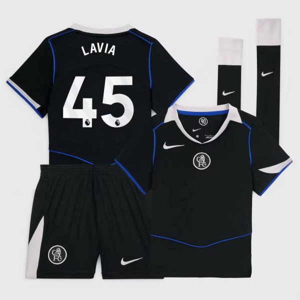 Chelsea Nike Third Stadium Mini Kit 2025-26 - Little Kids with Lavia 45 printing