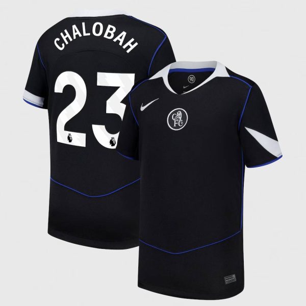 Chelsea Nike Third Stadium Shirt 2025-26 - Kids with Chalobah 23 printing
