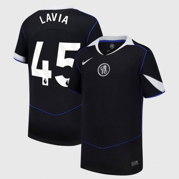 Chelsea Nike Third Stadium Shirt 2025-26 - Kids with Lavia 45 printing
