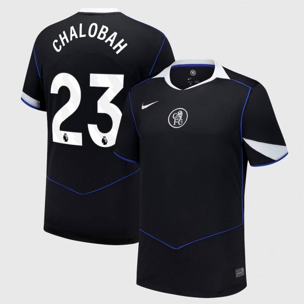 Chelsea Nike Third Stadium Shirt 2025-26 with Chalobah 23 printing