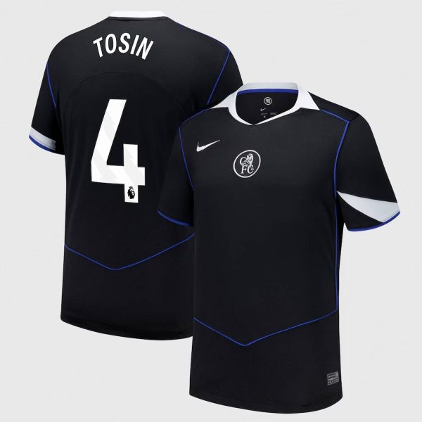 Chelsea Nike Third Stadium Shirt 2025-26 with Tosin 4 printing