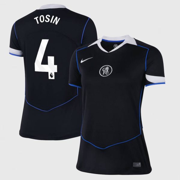Chelsea Nike Third Stadium Shirt 2025-26 - Womens with Tosin 4 printing