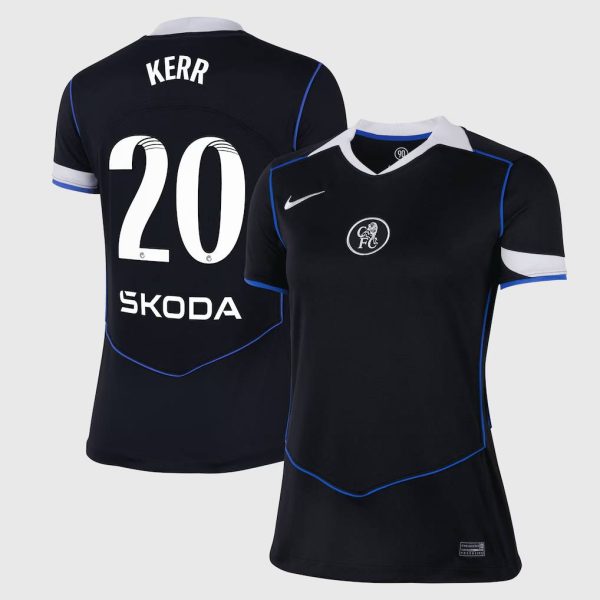 Chelsea WSL Nike Third Stadium Shirt 2025-26 - Womens with Kerr 20 printing